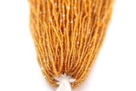 13/0 Hanks Charlotte Cut Beads 10050 Topaz Transparent 1/5/25/50/100 Hanks 1.6mm glass beads, jewelry supply, findings, craft