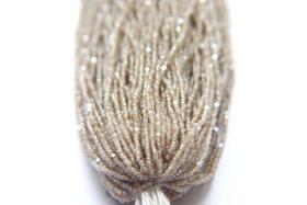 13/0 Hanks Charlotte Cut Beads Dark Pearl Beige 2X 1/5/25/50/100 Hanks 1.6mm glass beads, native jewelry supply, findings