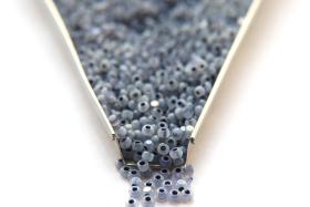 8/0 Charlotte Cut Beads Blueberry Opal 10/20/50/250/500 Grams frosted glass beads, jewelry supply, native supply