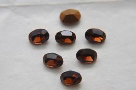 Vintage Swarovski 7X5 mm Smoked Topaz Oval Shape 4128/4100 Premier Crystal Rhinestones 6/12/36/72/144 Pieces gemstones, jewlery making