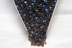 11/0 Charlotte Cut Beads Transparent Smoked Topaz Aurore Boreale 10/20/50/250/500 Grams PREMIUM MATERIALS