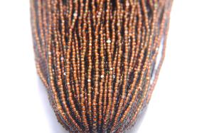 11/0 Hanks Charlotte Cut Beads Green Neon Orange Lined 1/5/25/50/100 Hanks 2.0mm jewellery NATIVE rare glass beads, jewelry supply,