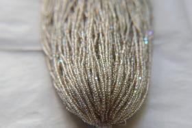 13/0 Hanks Charlotte Cut Beads Patina Crystal Silver Lined Aurore Boreale 1/5/25/50/100 Hanks 1.6mm glass beads, native supply