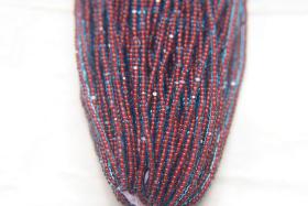 13/0 Hanks Charlotte Cut Beads Aqua Coral Lined 1/5/25/50/100 Hanks jewellery rare glass beads, jewelry supply, findings
