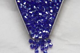 4mm Swarovski Cobalt Silver Shade Bicones Beads 36/72/144/432/720 Pieces PREMIUM MATERIALS,embroidery materials, jewelry supplies