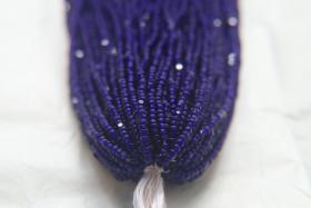 11/0 Hanks Charlotte Cut Beads 30100 MATT Royal Blue Transparent 1/5/25/50/100 Hanks 2.0mm beads, jewelry supply, findings, Native supply
