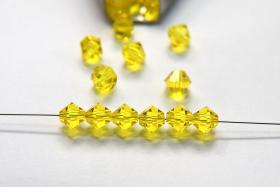 6 mm Citrine Preciosa Bicones 12/36/72/144/288 Pieces Jewelry making beads Made in Czech Republic