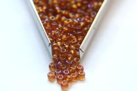 6/0 glass Seed Beads Medium Topaz Transparent Iris 10/50/100/250 Grams size 6 Preciosa Rocaille 4mm spacer beads, large, big hole