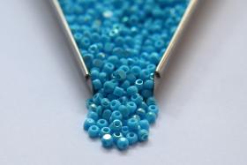 8/0 Charlotte Cut Beads Patina Opaque Turquoise Aurore Boreale 10/20/50/250/500 Grams PREMIUM SEED Beads jewelry supply vintage findings
