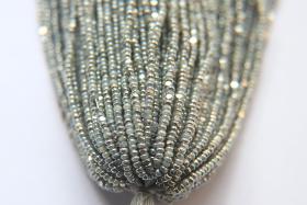 11/0 Hanks Charlotte Cut Beads Patina Pearl Off White Silver 47102 1/5/25/50/100 Hanks PREMIUM SEED BEADS, Native Supplies