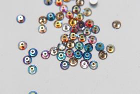 4MM Swarovski Crystal Colour Mix Aurore Boreale Lochrose SEW ON STONES 3128 24/72/144 Pieces, embroidery materials, couture