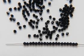3mm Vintage Jet Bicone from Czech Republic 36/72/144/432/720 Pieces Jewelry findings, embroidery materials, jewelry making, craft supply