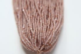 11/0 Hanks Charlotte Cut Beads White Opal Rose Gold Lined Hanks PREMIUM SEED BEADS Native beading craft supply vintage embroidery beads
