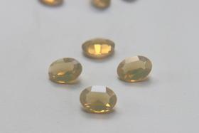 Vintage Swarovski 14x10 mm Crystal Sand Opal UNFOILED Oval Shape 4128/4100 Premier Crystal Rhinestones gemstones