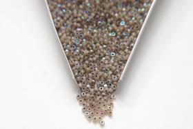 11/0 Charlotte true Cut Beads Patina White Opal Gold Lined Aurore Boreale loose beads embroidery making jewelry native supply