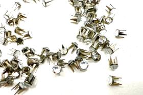 Swarovski Rose Pin (53301), Stainless Steel Casing, With Stones in SS10 - Crystal Effects