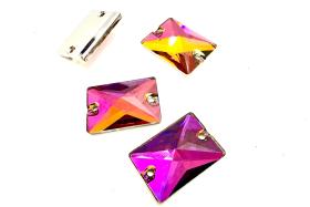 Swarovski 3250 Crystal Volcano Square Sew-On 25x 18mm Rectangle embroidery bridal decorations