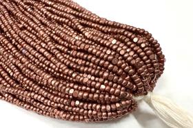11/0 Hanks Charlotte Cut Beads Metallic Old Rose