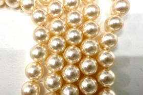 Vintage Swarovski Crystal Cream Pearls Round Beads, 7mm