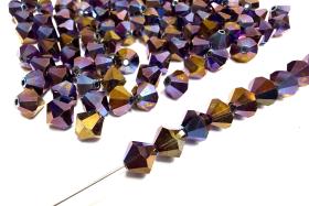 6mm Rainbow Dark AB Swarovski Bicone Beads, Jewelry Making Supplies