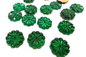 10mm Vintage Czech Crystal Flat Back Sew-On Stone Loch Rose