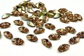 Vintage Swarovski Vintage Rose Navette, Jewelry Making Stones 8X4mm