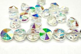 8mm Swarovski Rivoli Crystal Beads, Crystal Aurore Boreale