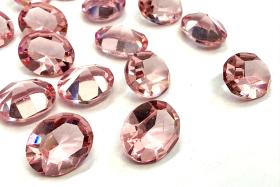 Vintage Swarovski Crystal Rhinestones, 10x8mm Oval Light Rose Unfoiled (4128)