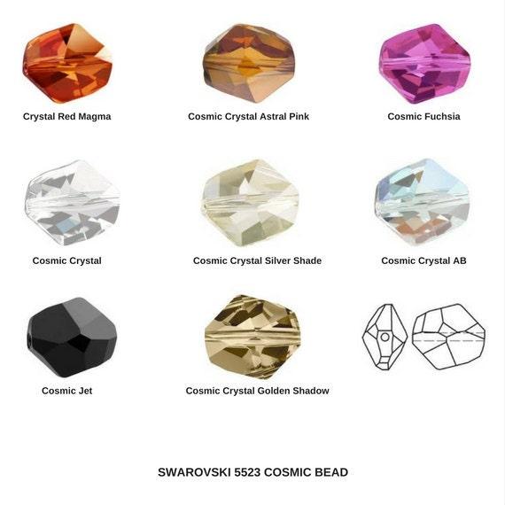 Swarovski Art 5523 CRYSTAL (12mm) Cosmic Crystal Beads 2/6/12/36 pieces  premium findings beads, earring beads, gemstone beads, vintage beads