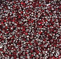 11/0 Charlotte Cut Beads Patina Transparent Light Siam Silver 10/20/50/250/500 Grams PREMIUM SEED Beads, vintage supplies