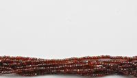 11/0 Charlotte Cut Beads Patina Transparent Light Orange Gun Metal 10/20/50/250/500 Grams 1300 Pieces