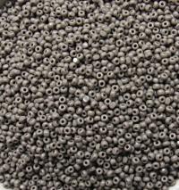 11/0 Charlotte true Cut Beads 2 MM Grey Opaque 10/20/50/250/500 Grams PREMIUM SEED Beads, vintage supplies