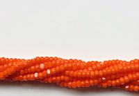 11/0 Charlotte Cut Beads 2 MM Orange Opaque 10/20/50/250/500 Grams PREMIUM seed beads