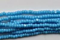 13/0 Charlotte true Cut Beads Opaque Turquoise 5/10/20/50/250/500 Grams native beads, jewlery making, findings