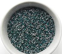 11/0 Charlotte true Cut Beads Patina Transparent Teal Silver 10/20/50/250/500 Grams 1300 Pieces