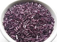 True Cuts Size 2 (2x4mm) Bugle Beads 5/10/20/50/250/500 Grams Light Amethyst Preciosa Ornella loose tube beads, embroidery materials