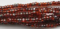 11/0 Charlotte Cut Beads Patina Transparent Light Orange Gun Metal 10/20/50/250/500 Grams 1300 Pieces