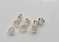 4/5 mm Silk Swarovski Bicone BEADS 36/72/144/432/720 Pieces embroidery materials, craft vintage findings, wedding embellishments