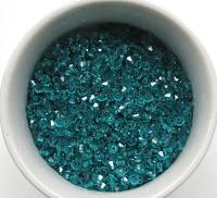 4/5 mm Blue Zircon Swarovski Bicone BEADS 12/36/72/144/432/720 Pieces, jewelry findings, embroidery beads
