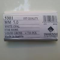 5/6mm White Opal Star Shine Swarovski Bicone Cuts 20/72/144/432/1000 Pieces Rare findings, jewelry making, craft supplies, embellishment