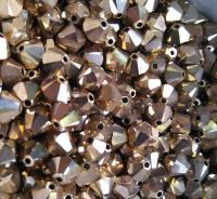 6mm Crystal Aurum Gold Swarovski Bicone beads Cuts 12/36/72/144/288 Pieces (234) embellishments