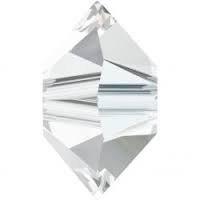 4x6mm Crystal Preciosa Flat Bicone Spacer Beads jewelry making VINTAGE wedding decorations