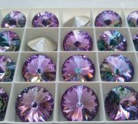 18mm Swarovski 1122 Rivoli Crystal Vitrail Light Foiled 2/6 Pieces 001 VL PREMIUM MATERIALS