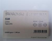 Topaz (2.5mm) Swarovski Bicone 36/72/144/432/1000 Pieces (203) Jewelry Beads