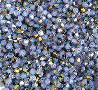 5/6mm White Opal Star Shine Swarovski Bicone Cuts 20/72/144/432/1000 Pieces Rare findings, jewelry making, craft supplies, embellishment