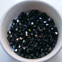 6/8 MM Jet Black Swarovski Bicone Beads 12/24/36/72/144/288 Pieces (280) Gowns embellishments
