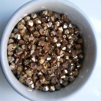 6mm Crystal Aurum Gold Swarovski Bicone beads Cuts 12/36/72/144/288 Pieces (234) embellishments