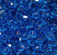 6mm Capri Blue Swarovski Bicone 12/36/72/144/288 Pieces (243) embroidery materials, rare jewelry findings, craft supplies, premium findings