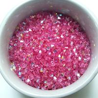 Swarovski (3/4mm) Rose AB Bicones beads 36/72/144/432/720 Pieces rainbow beads, rainbow beads, jewelry making, couture embellishments