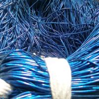DARK BLUE Metallic French Wire, Bullion Wire, Gimp Wire 50/100/200/400 Grams, embroidery materials, couture threads, blue wire